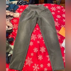 Dark grey maternity pants